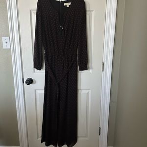 Black with Red Polka Dots MK Jumpsuit